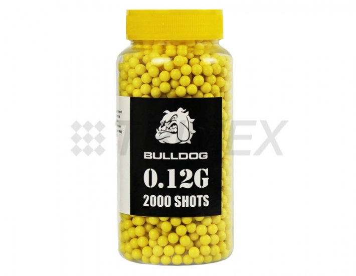 Bulldog 2000 0.12g Yellow High Grade BB Pellets