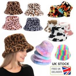 FLUFFY BUCKET HAT SOFT PLUSH FESTIVAL HATS FAUX FUR UK FLUFFY BUCKET HAT SOFT PLUSH FESTIVAL HATS FAUX FUR UK