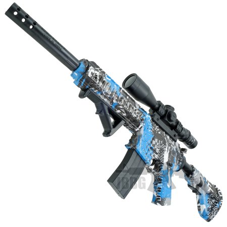 M4 ELECTRIC FULLY AUTOMATIC GEL BLASTER RIFLE Blue Camo