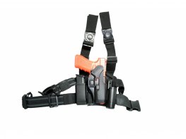 Hard Holster Beretta M92 / M9 with Two Pouches Black