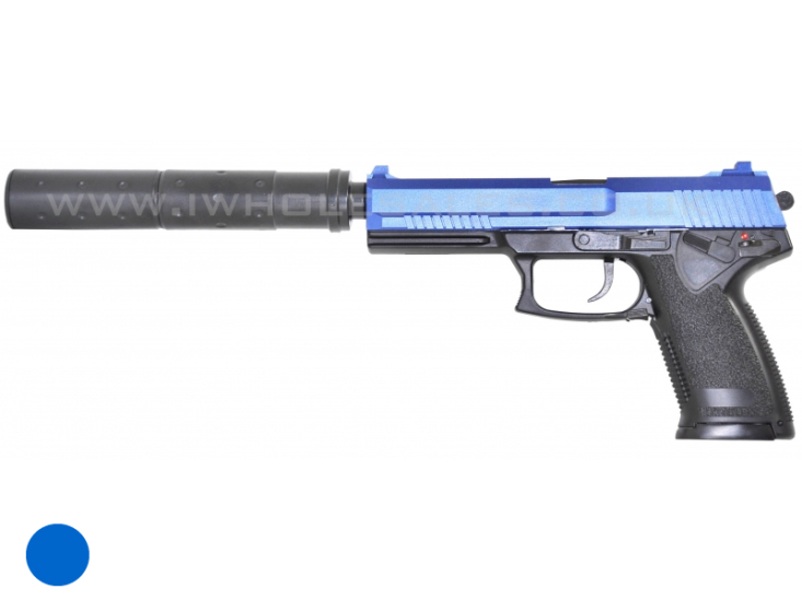 HFC MK23 Socom Gas Pistol with Silencer BB Airsoft Gun - Click Image to Close