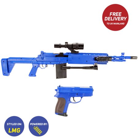 P1160 AIRSOFT SPRING RIFLE AND PISTOL SET BB GUN P1160 AIRSOFT SPRING RIFLE AND PISTOL SET BB GUN
