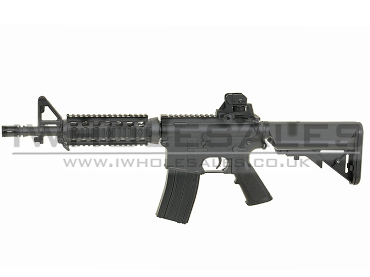 Cyma M4 CM506 BB Electric Rifle RIS CQB AEG Sportsline Black - Click Image to Close