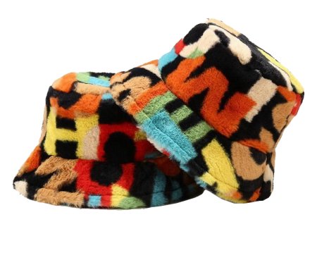 FLUFFY BUCKET HAT SOFT PLUSH FESTIVAL HATS FAUX FUR UK