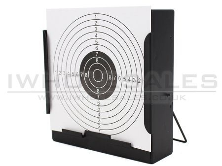 Airsoft BB Gun Metal Stand Target 15x15cm with target cards