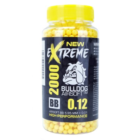 Bulldog 2000 0.12g Yellow EXTREME High Grade BB Pellets