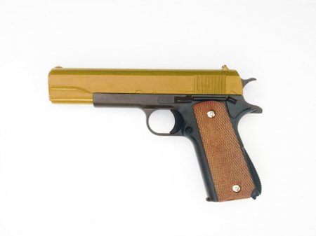 Gold Galaxy G13 1911 Metal Spring Pistol Large BB Hand Gun