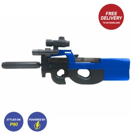 WELL D90H P90 AEG Electric Rifle Airsoft Gun + Target