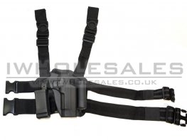 Hard Holster 226 with Two Pouches Black